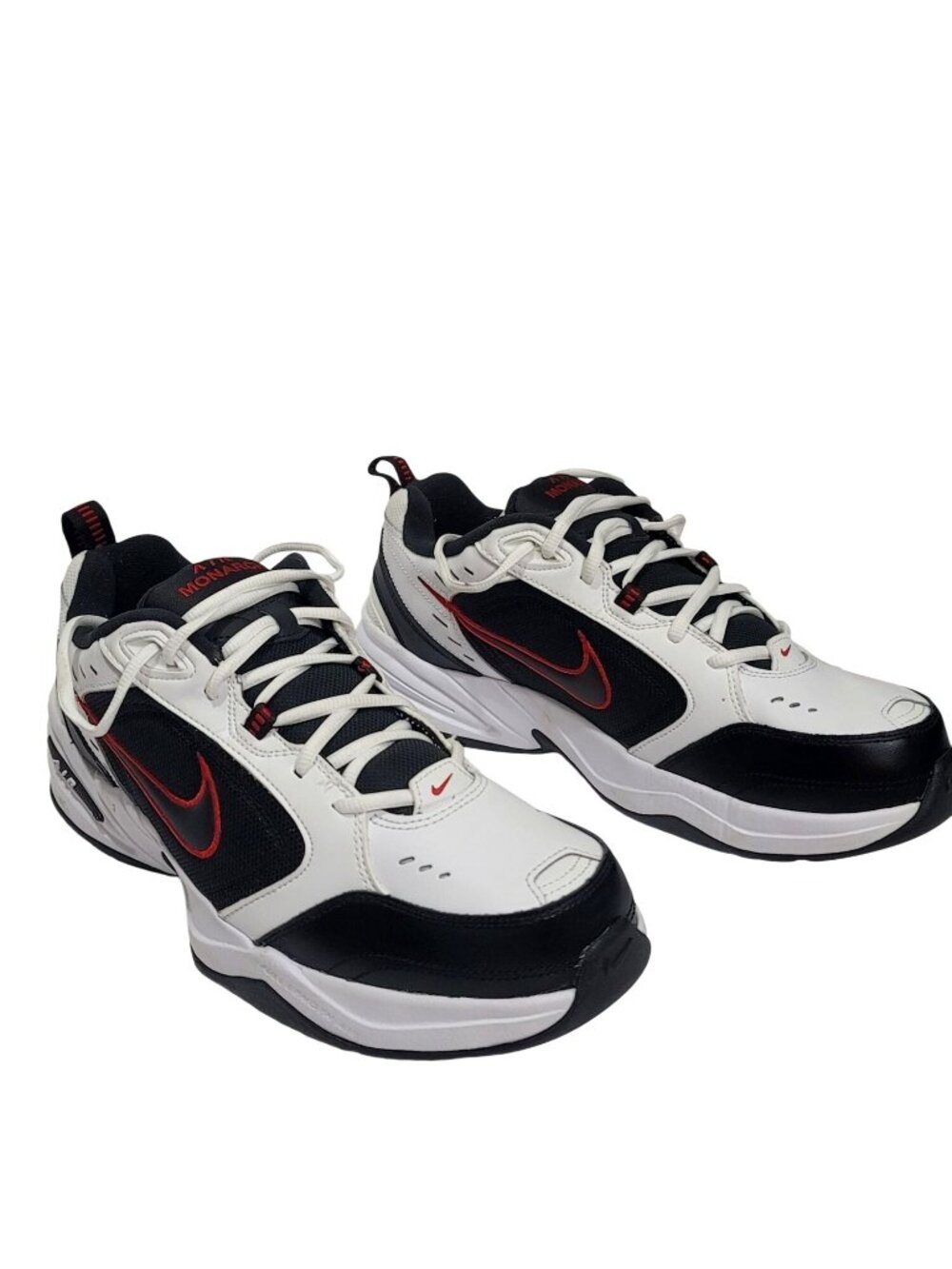 Nike Air Monarch IV Size 11 Wide 4E Black White Red